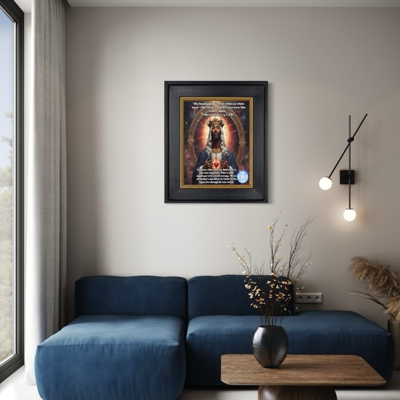 Black Jesus Christian Home Decor Art Print Inspirational Black Jesus Artistic - Picture 3 of 4